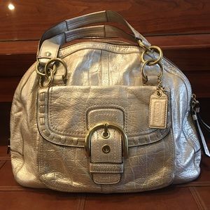 Coach Classic Vintage Buckle Leather Hobo Bag